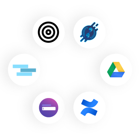 A graphic illustrating some of the apps and power-ups useful for personal productivity that Trello can connect with.